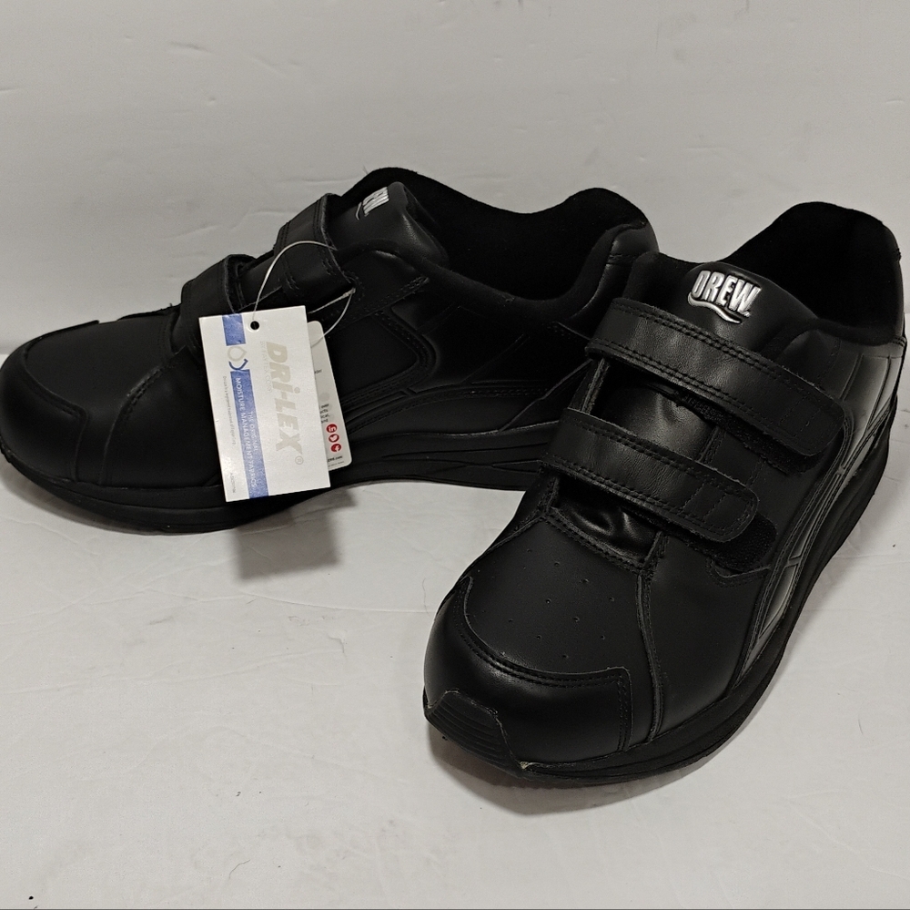 DREW Force V Shoes Mens 9M Black Leather Walking Shoes NEW